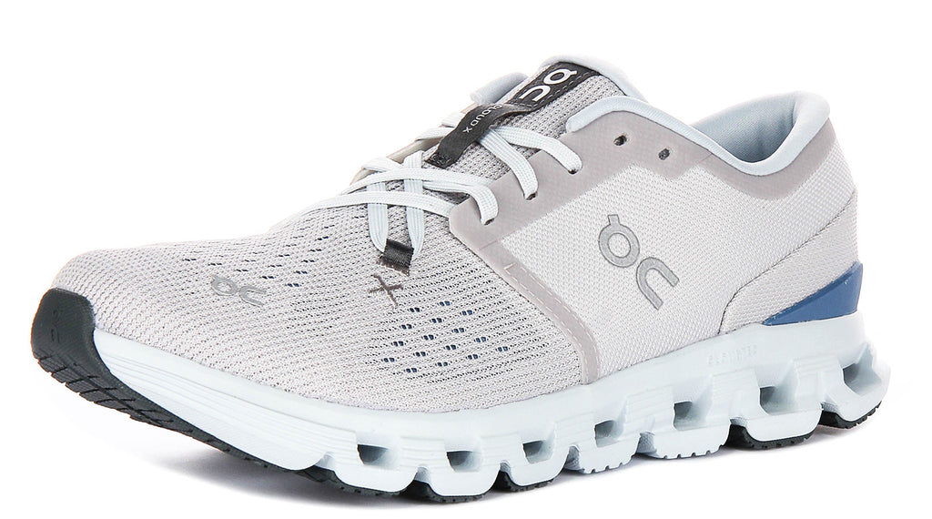 On Running Cloud X 4 In Grey Blue For Women