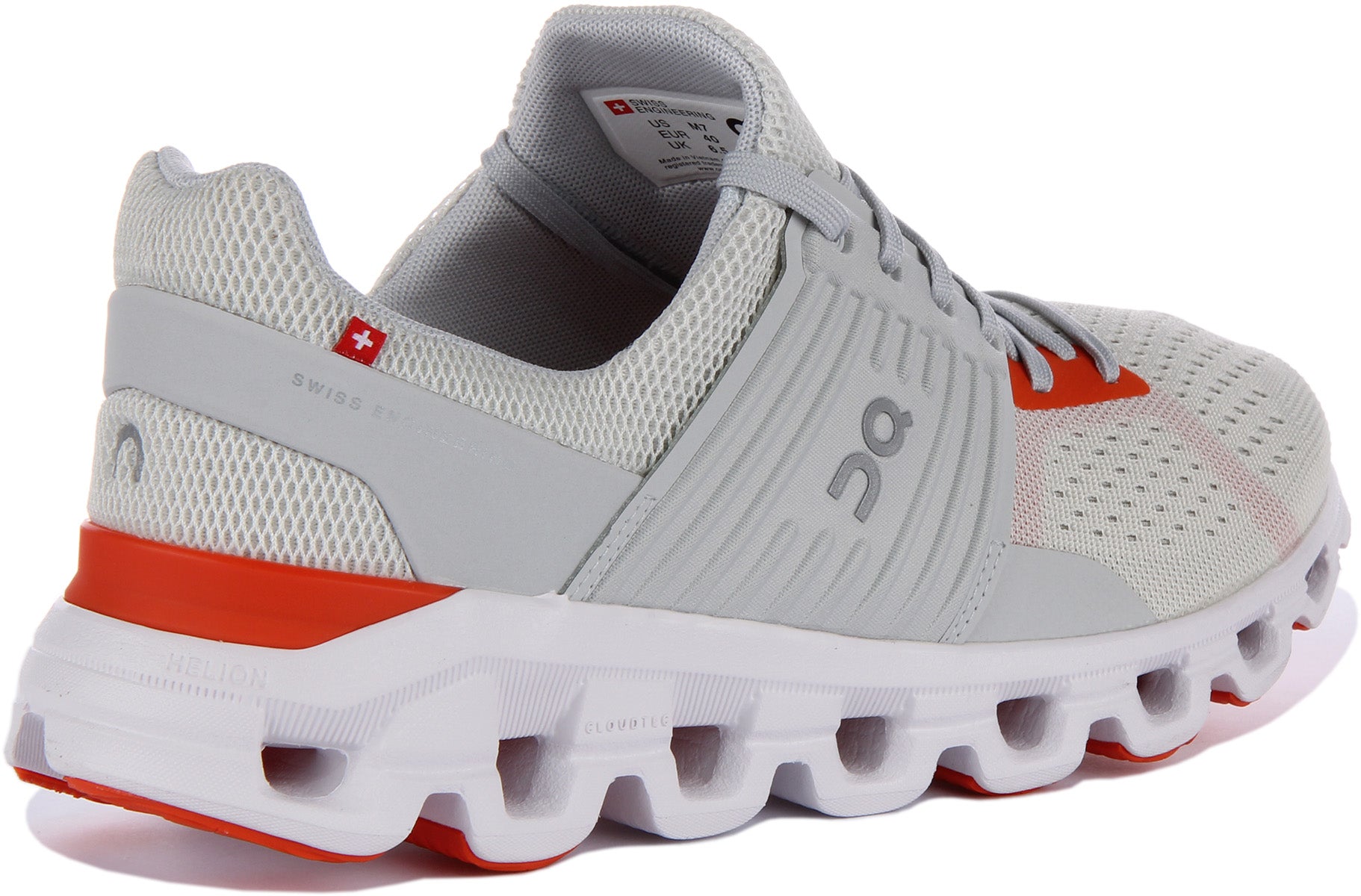 On Running Cloudswift In Grey Orange For Men