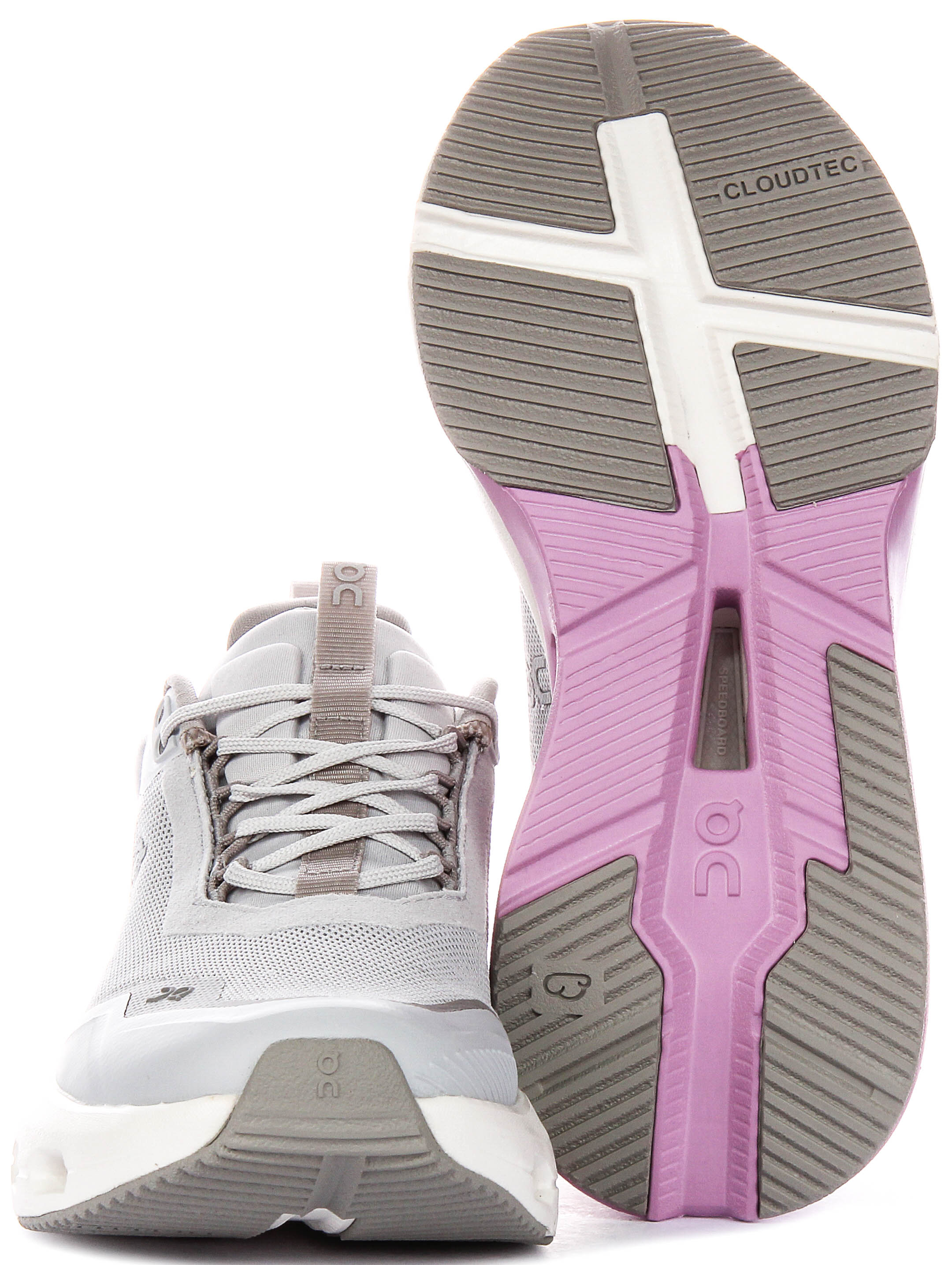 On Running Cloudnova X In Grey Pink