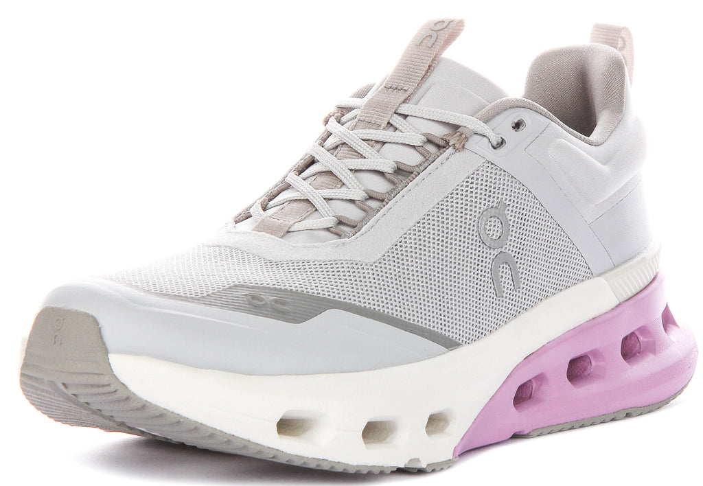 On Running Cloudnova X In Grey Pink