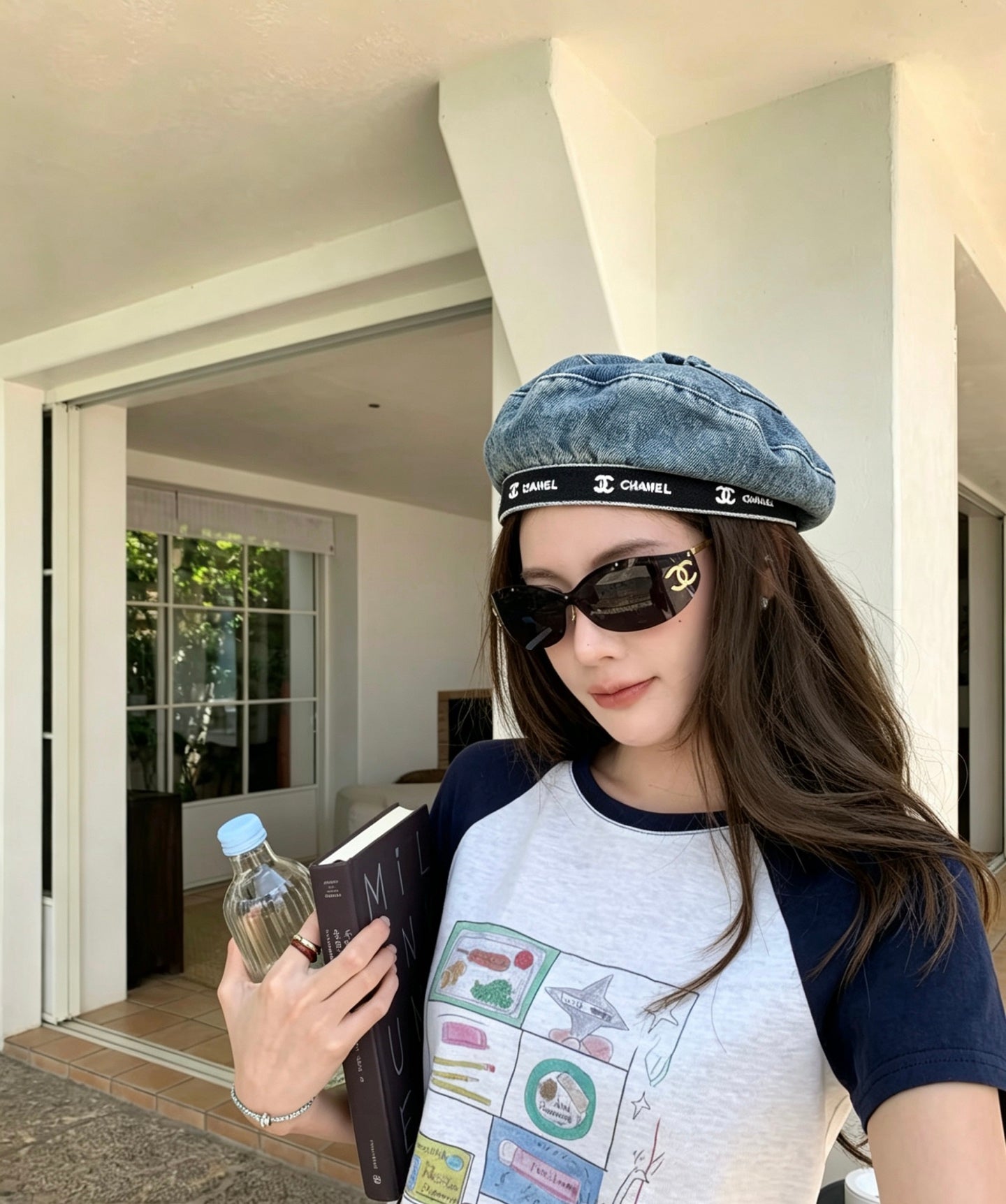 CC Beret Blue in Demin Cotton 212668