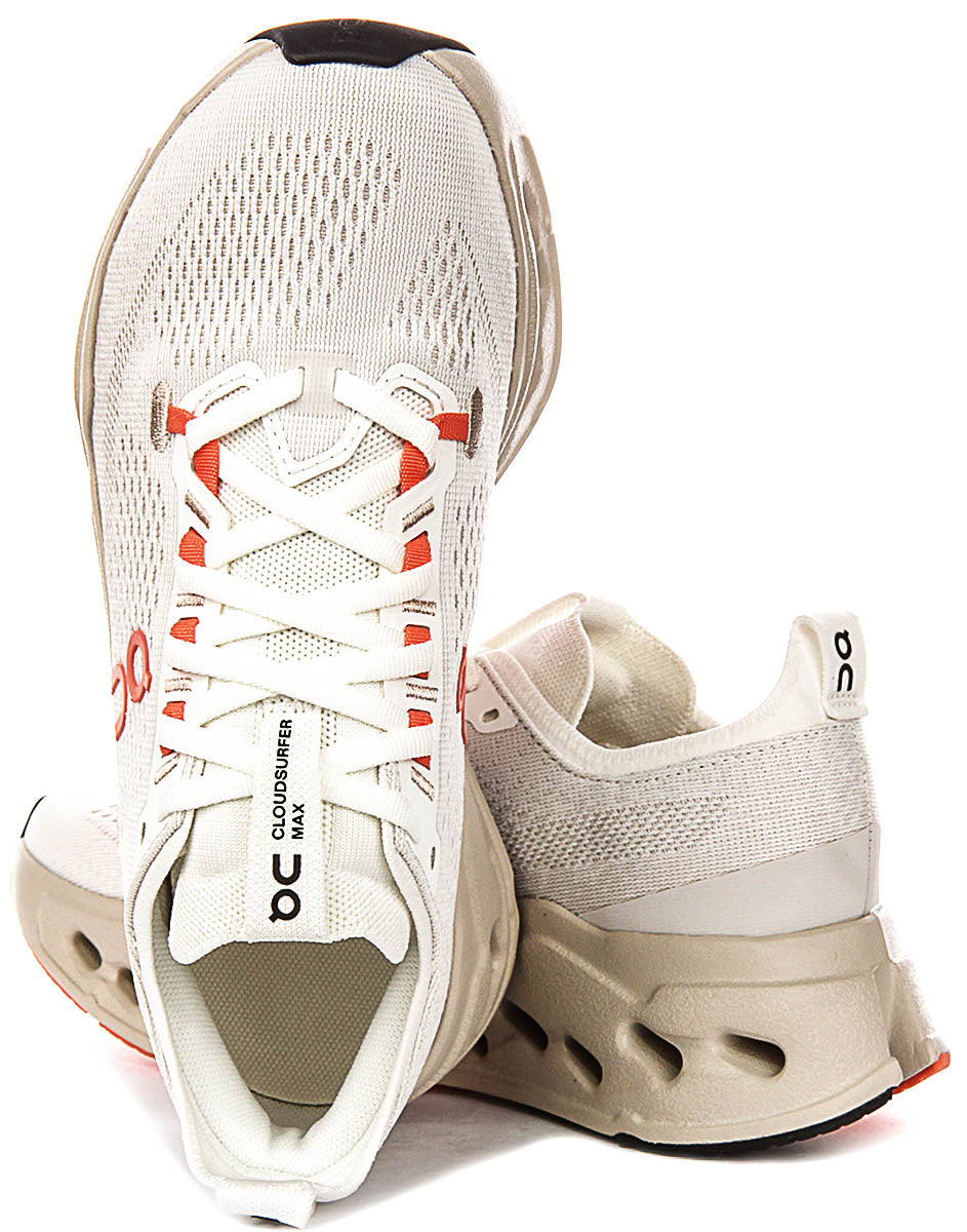 On Running Cloudsurfer Max In Ivory For Women