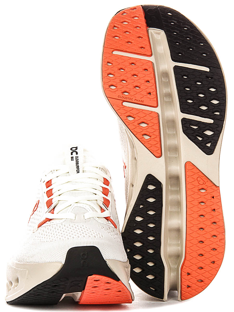 On Running Cloudsurfer Max In Ivory For Women
