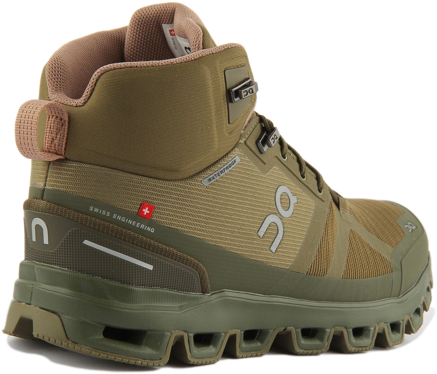On Running Cloudrock Waterproof In Olive For Women
