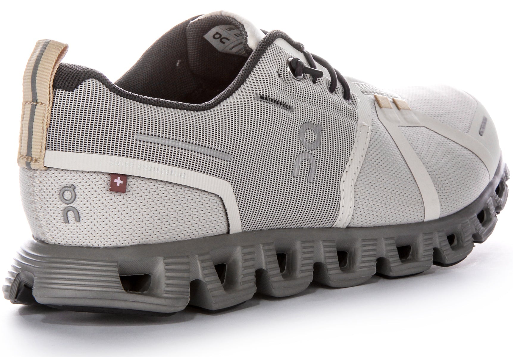 On Running Cloud 5 Waterproof In Pearl White For Women