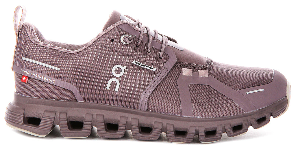 On Running Cloud 6 Waterproof In Purple For Women