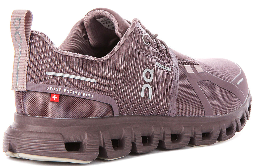 On Running Cloud 6 Waterproof In Purple For Women