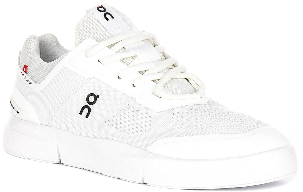 On Running The Roger Spin In White For Men