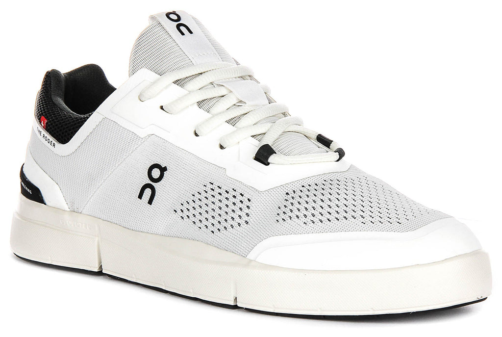 On Running The Roger Spin In White Black For Men