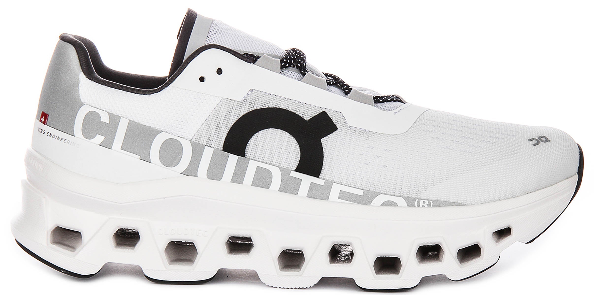 On Running Cloudmonster In White Black For Men