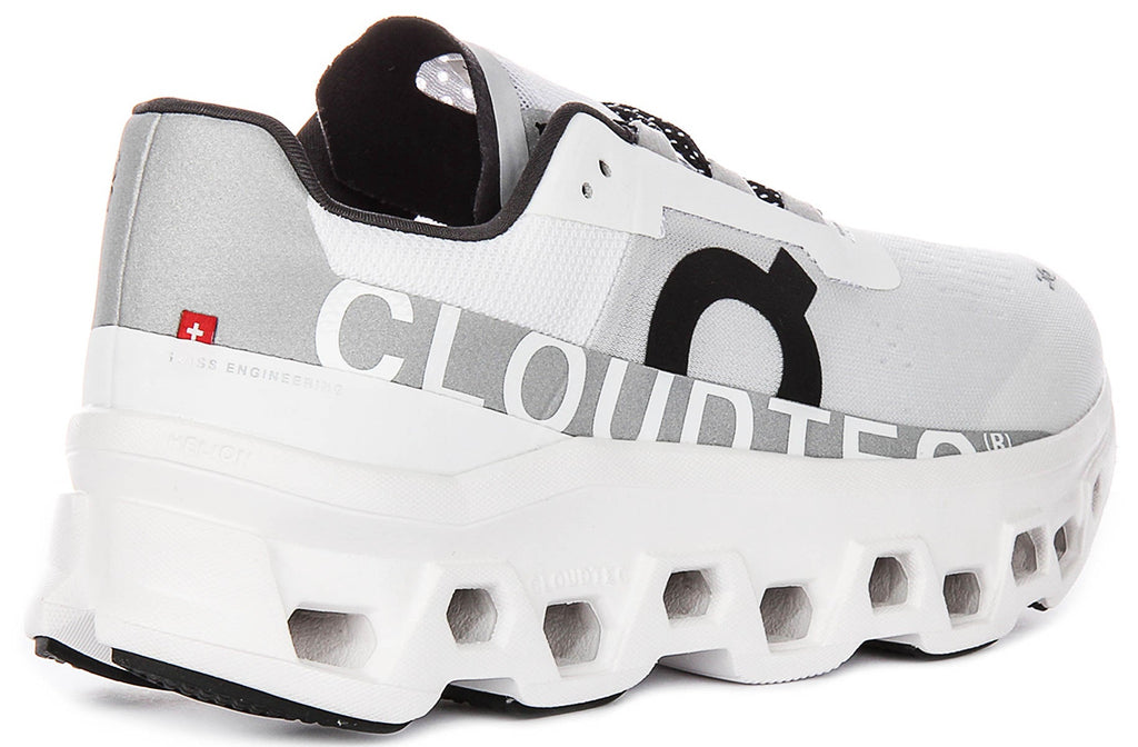 On Running Cloudmonster In White Black For Men