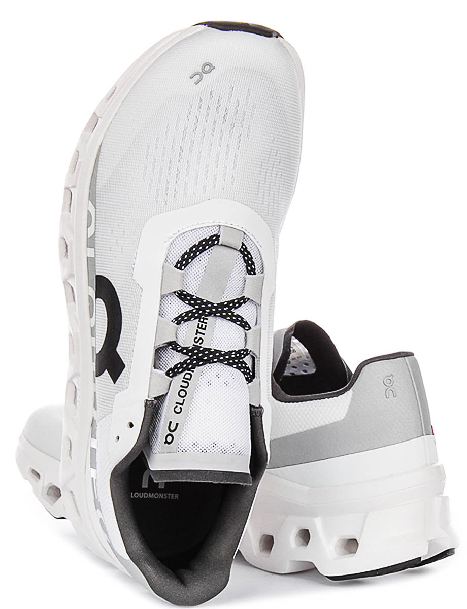 On Running Cloudmonster In White Black For Men