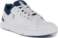 On Running The Roger Advantage In White Blue For Men