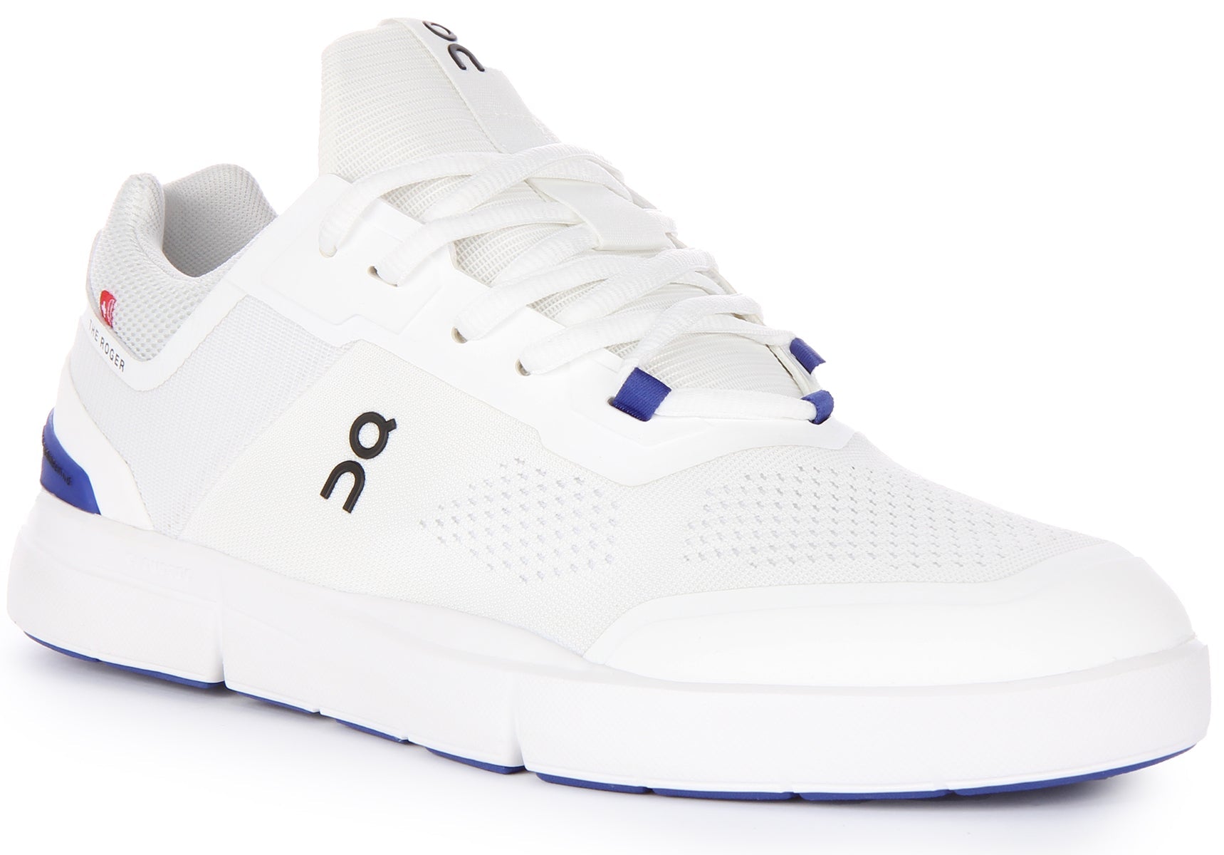 On Running The Roger Spin In White Blue For Men