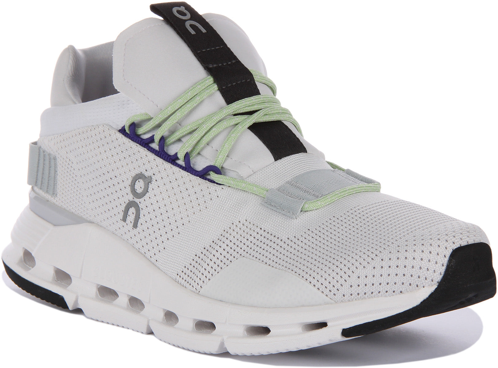 On Running Cloudnova In White Green For Men