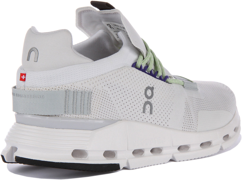 On Running Cloudnova In White Green For Men