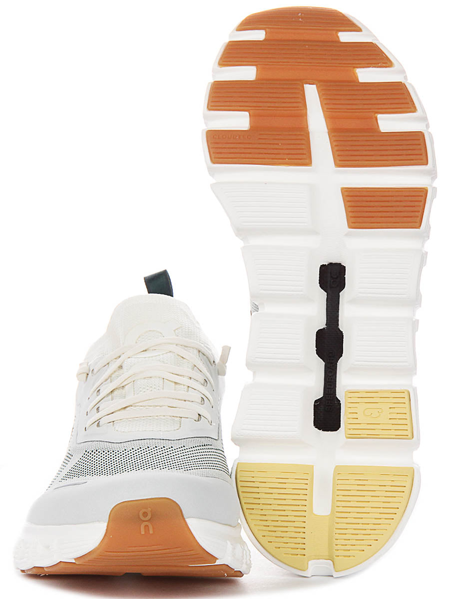 On Running Cloud 6 Versa In White Green For Women