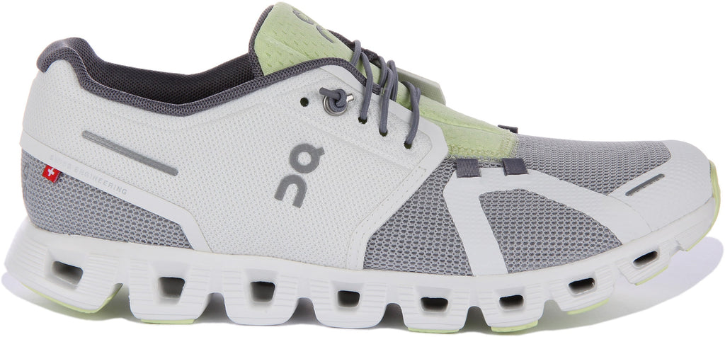 On Running Cloud 5 Push In White Grey For Men
