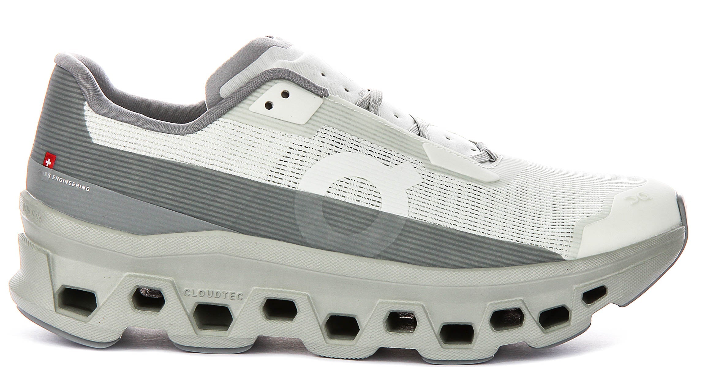 On Running Cloudmonster Void In White Grey For Men