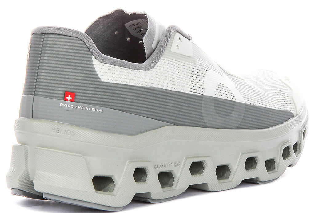 On Running Cloudmonster Void In White Grey For Men