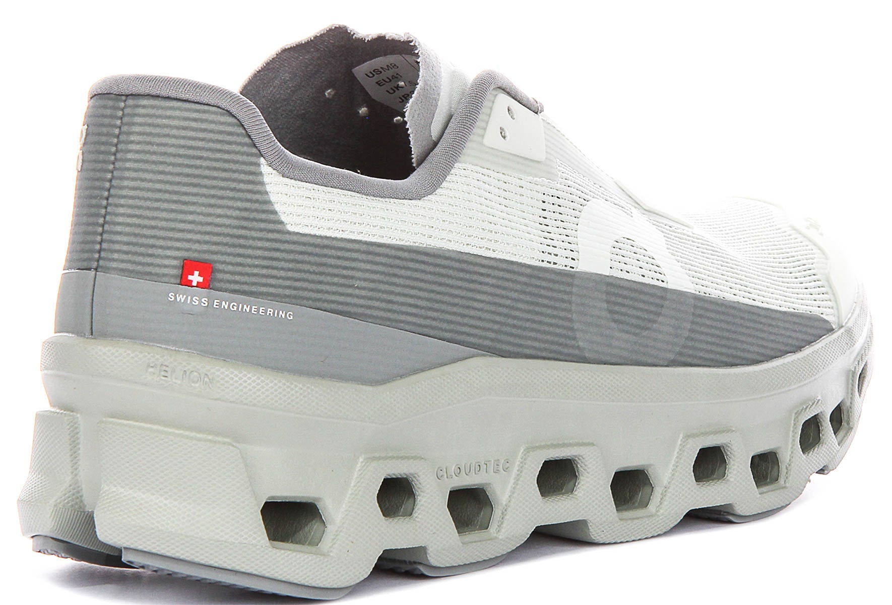 On Running Cloudmonster Void In White Grey For Men