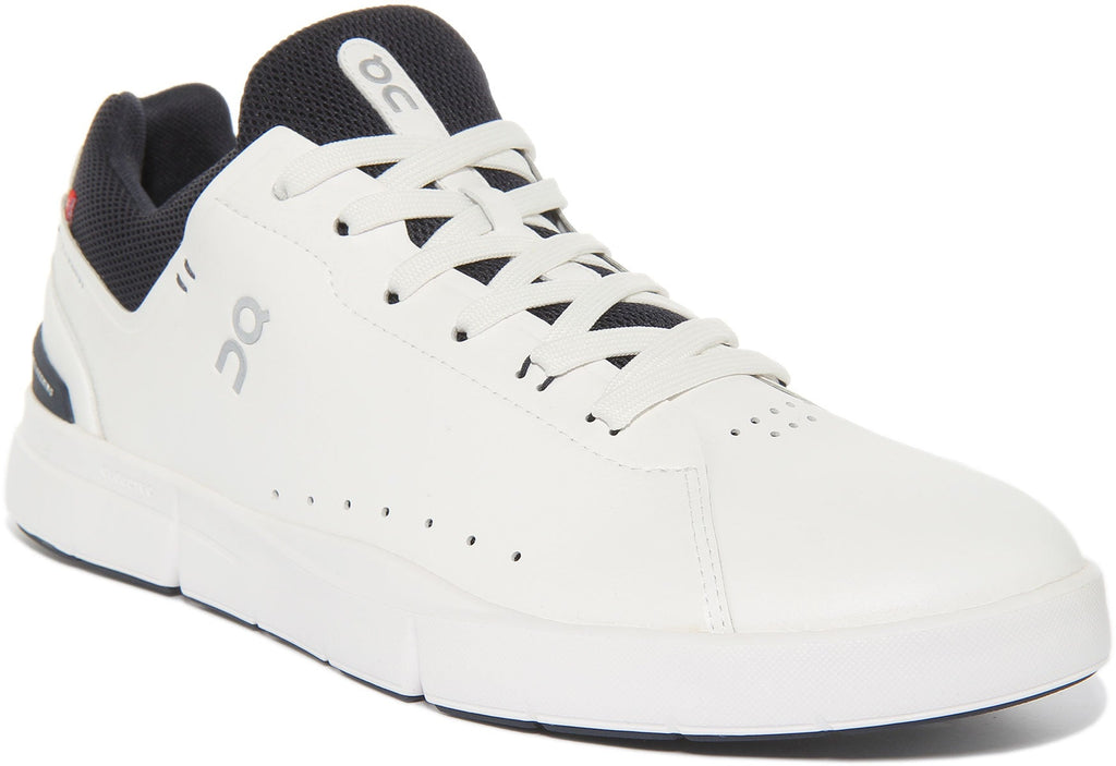 On Running The Roger Advantage In White Navy For Men