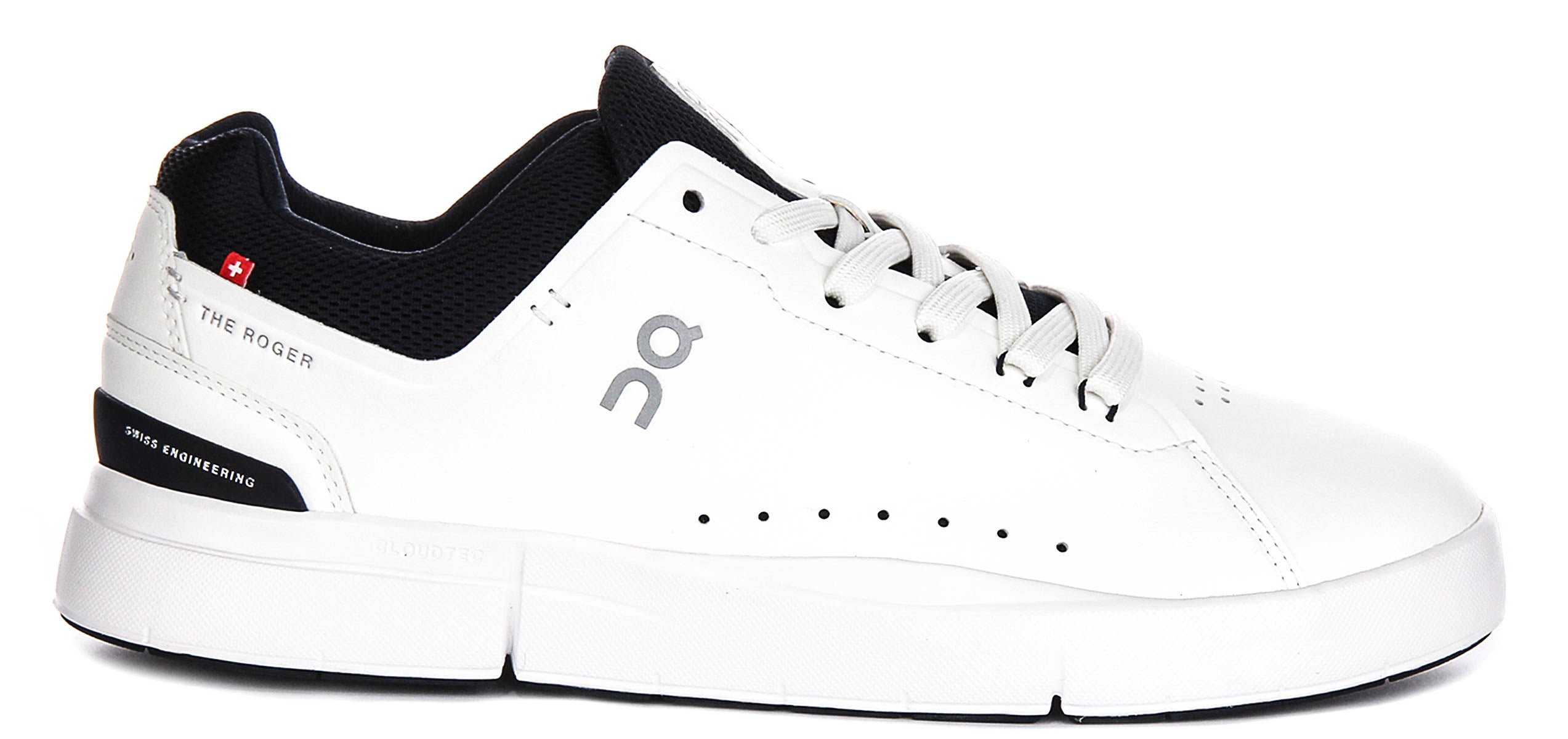 On Running The Roger Adv In White Navy For Men