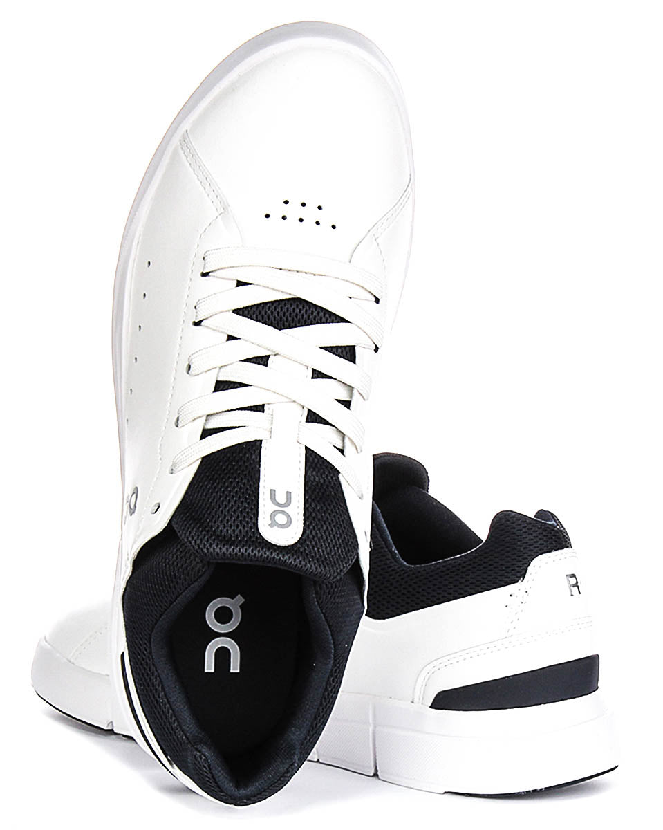 On Running The Roger Adv In White Navy For Men