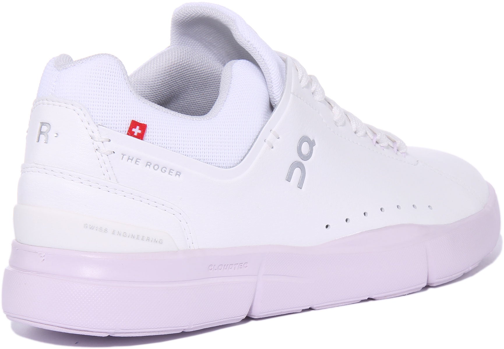 On Running The Roger Advance In White Pink For Women