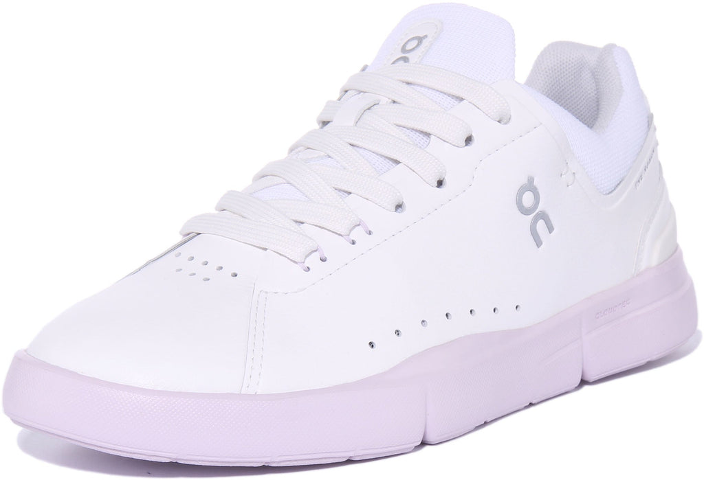 On Running The Roger Advance In White Pink For Women