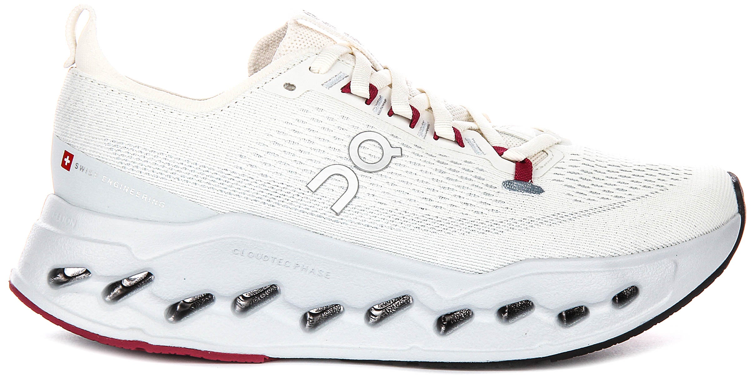 On Running Cloudsurfer Max In White Pink For Women