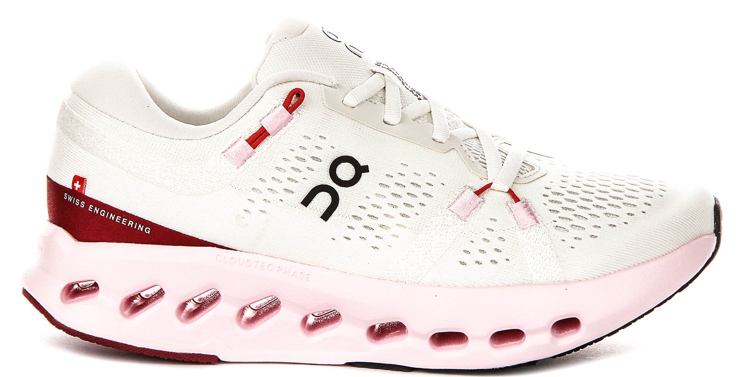 On Running Cloudsurfer 2 In White Pink For Women
