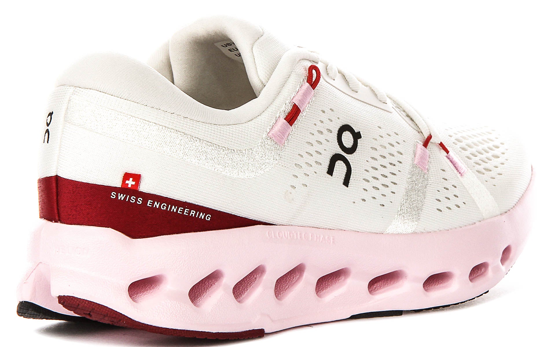 On Running Cloudsurfer 2 In White Pink For Women