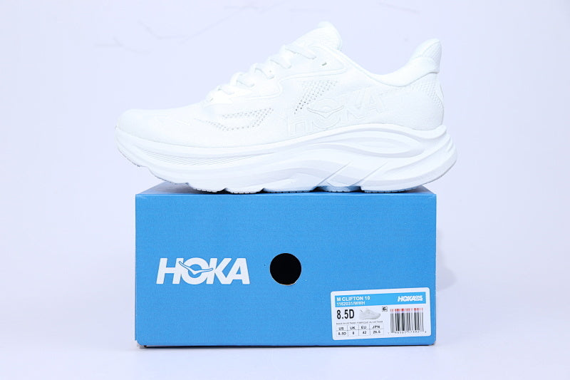 Hoka Clifton 10 Running Shoes - Lightweight Cushioned Trainer