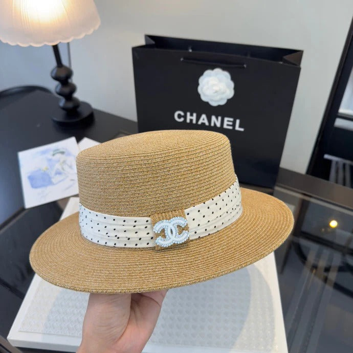 CC Flat-top Straw Hat 262178