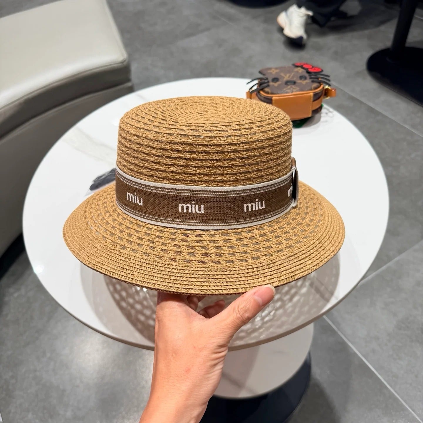 Miumiu Elegant Straw Hat 219118