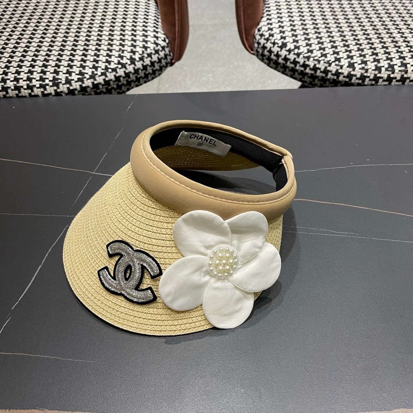 Chanel Straw Sun Hat 196007