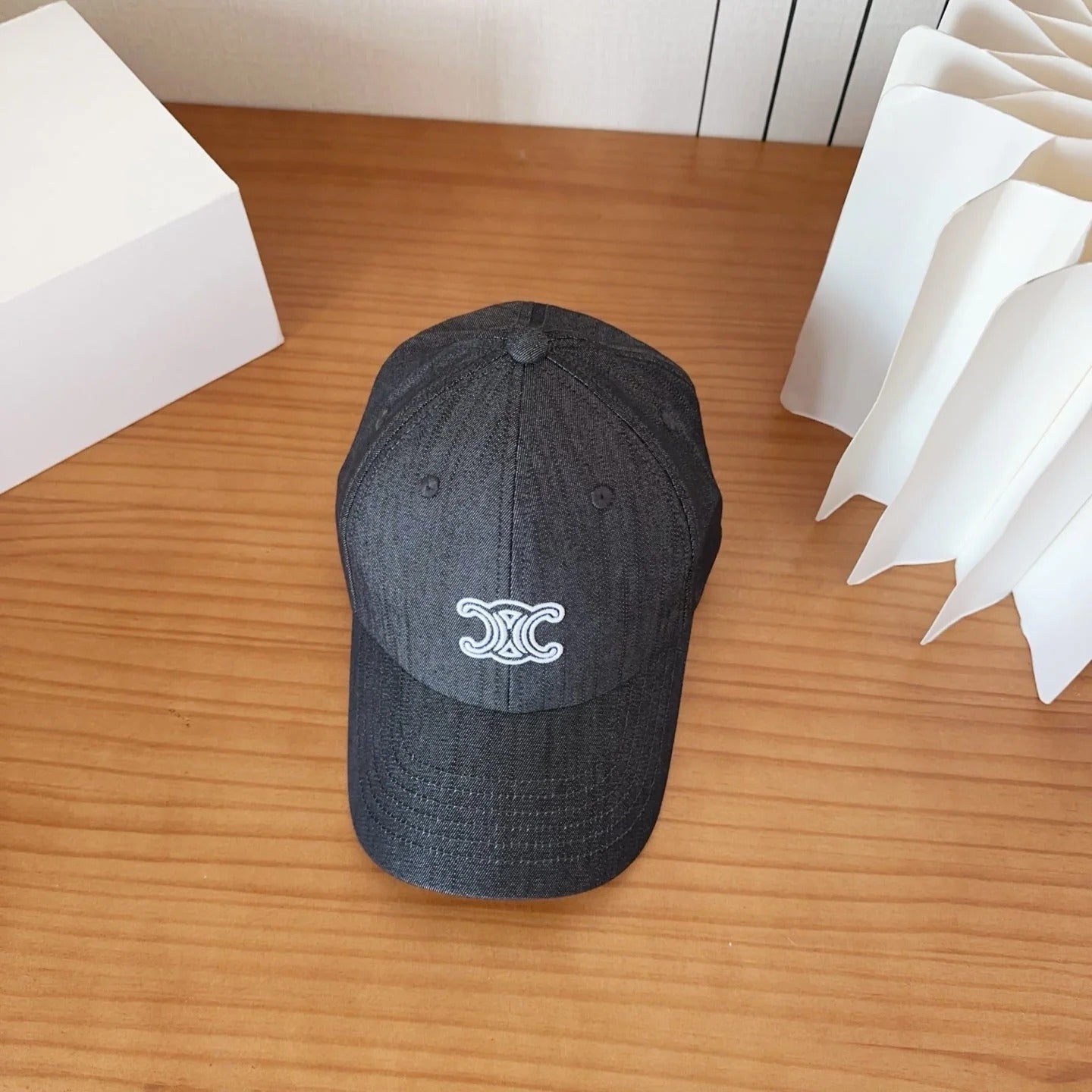 Celine Triomphe Baseball Cap Cotton 236302