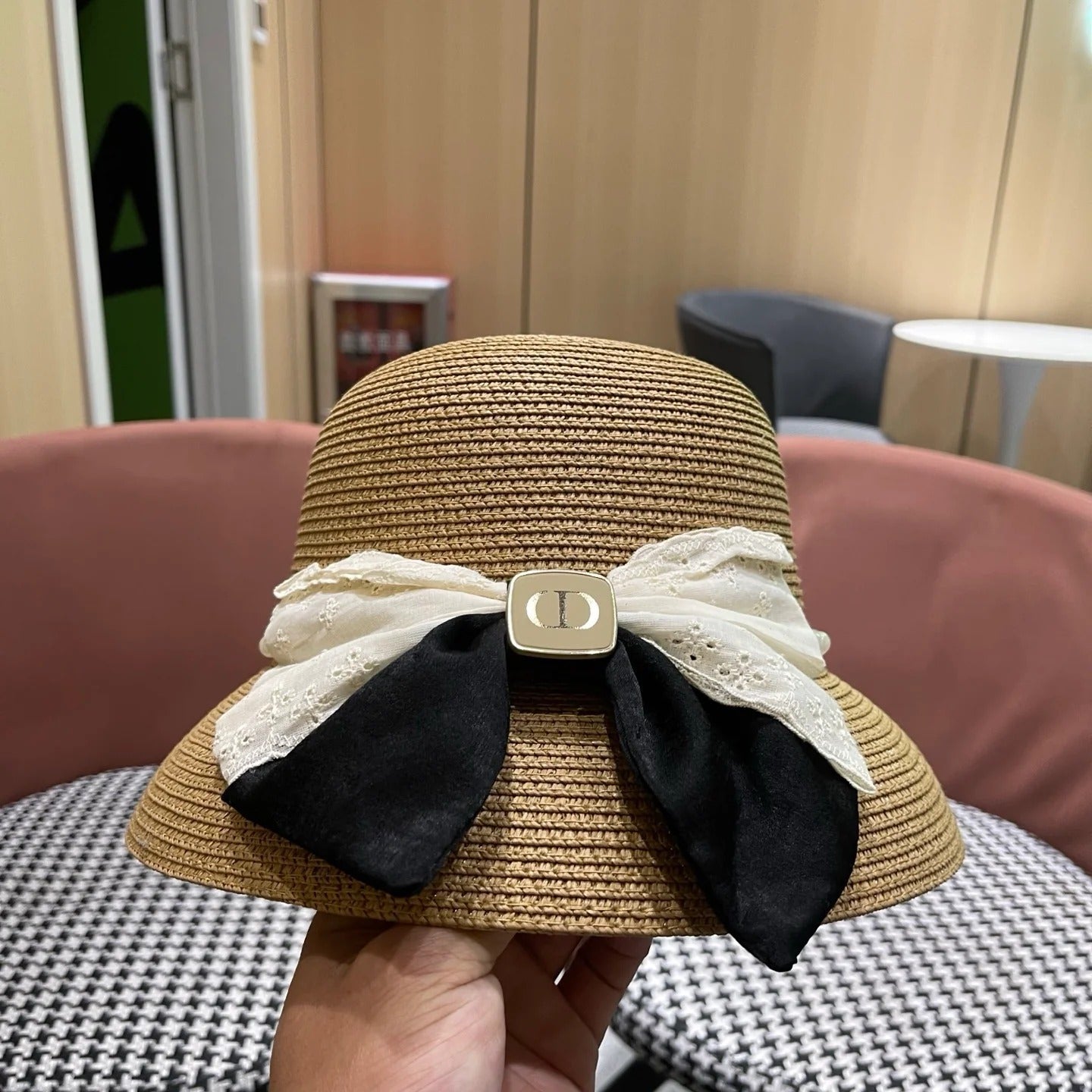 Dior Bow Pearl Hat 220997