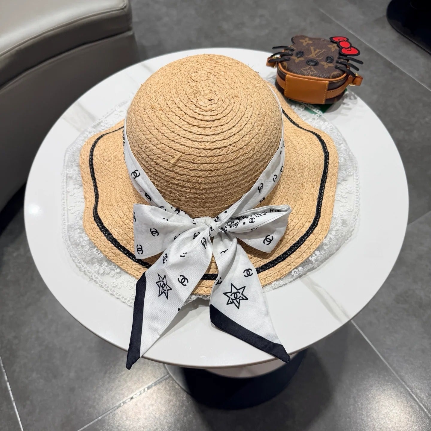 Chanel Sun Hat Raffia 219142