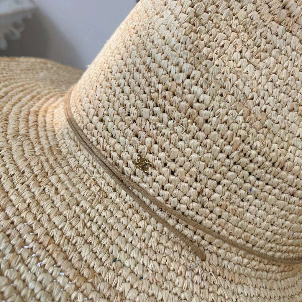 CL Raffia Crochet Hat 269029