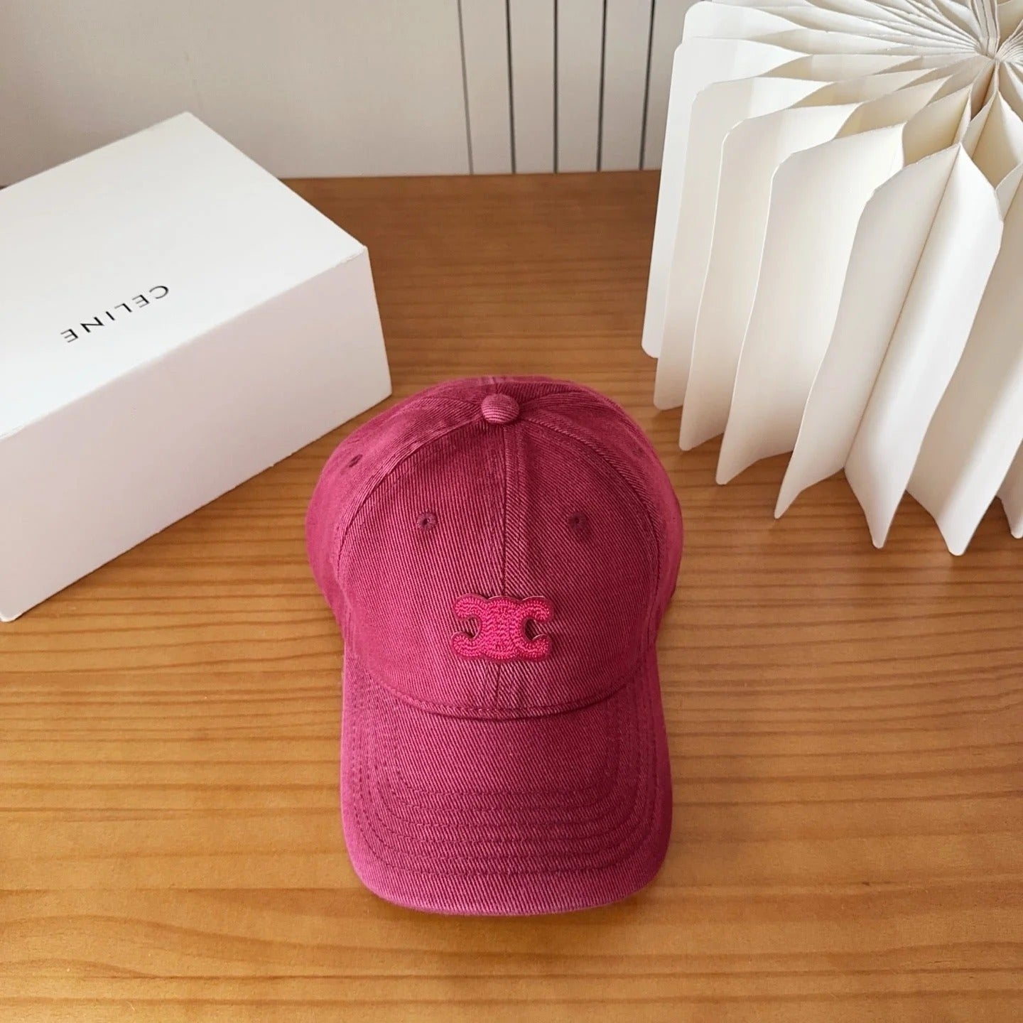 Celine Arc de Triomphe Baseball Cap Cotton 236307