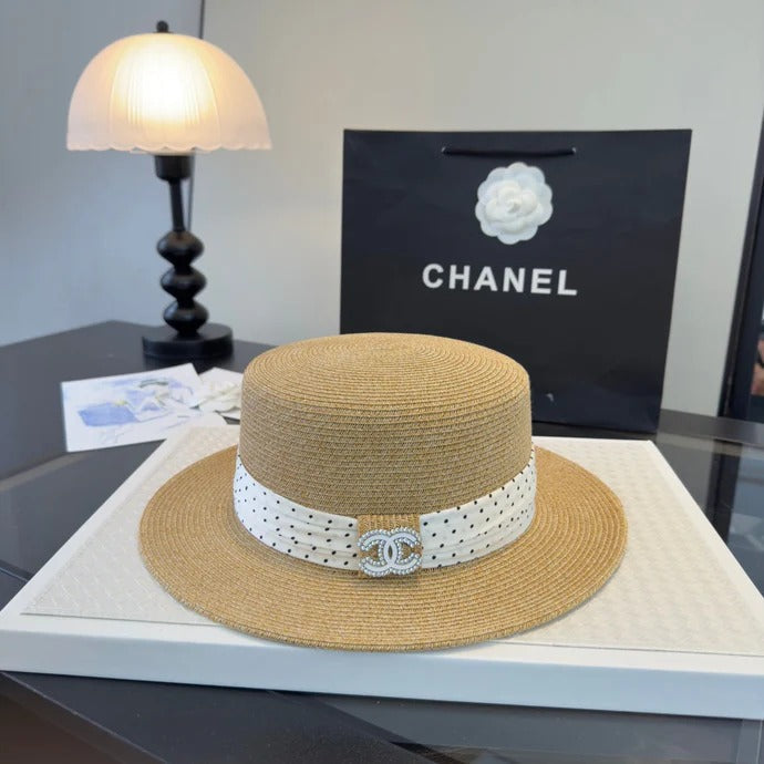 CC Flat-top Straw Hat 262178