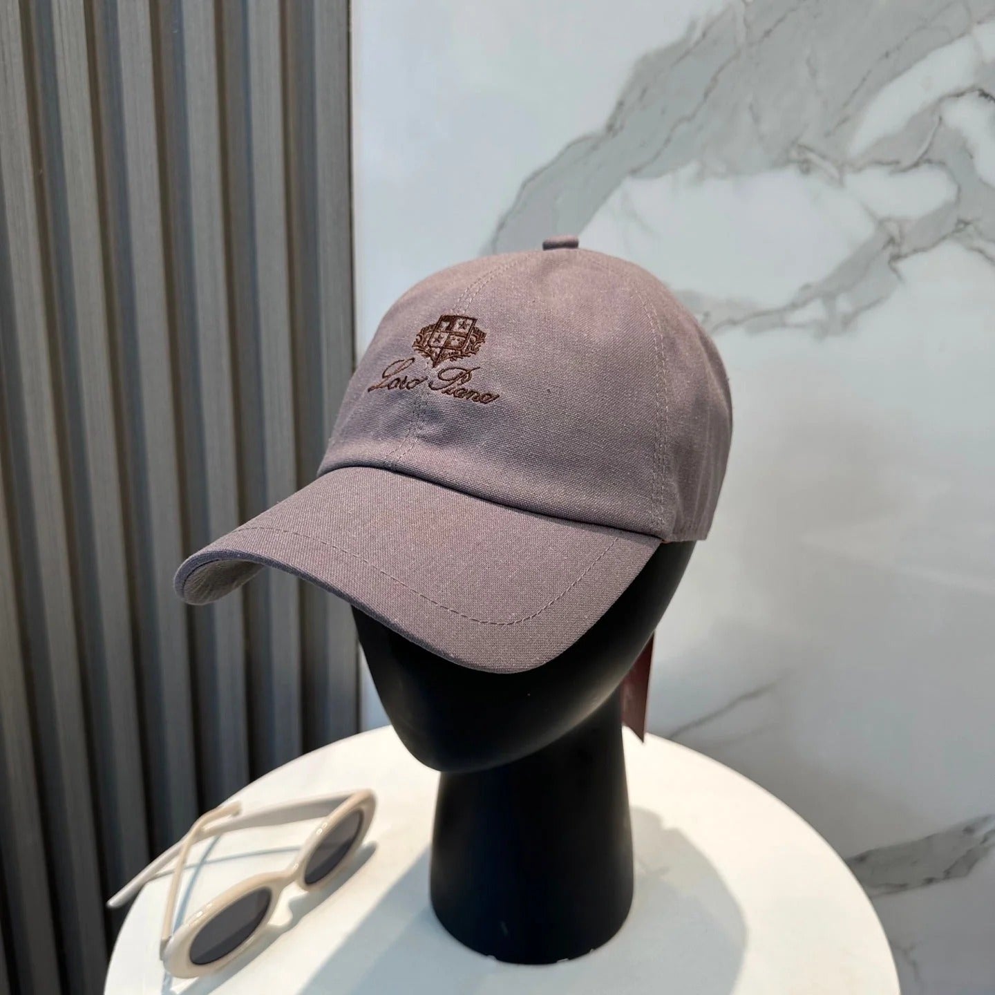 LP Baseball Cap Cotton With Brown Logo 268957