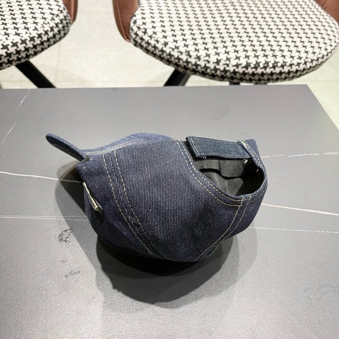 Prada Baseball Cap Blue Cotton 219147
