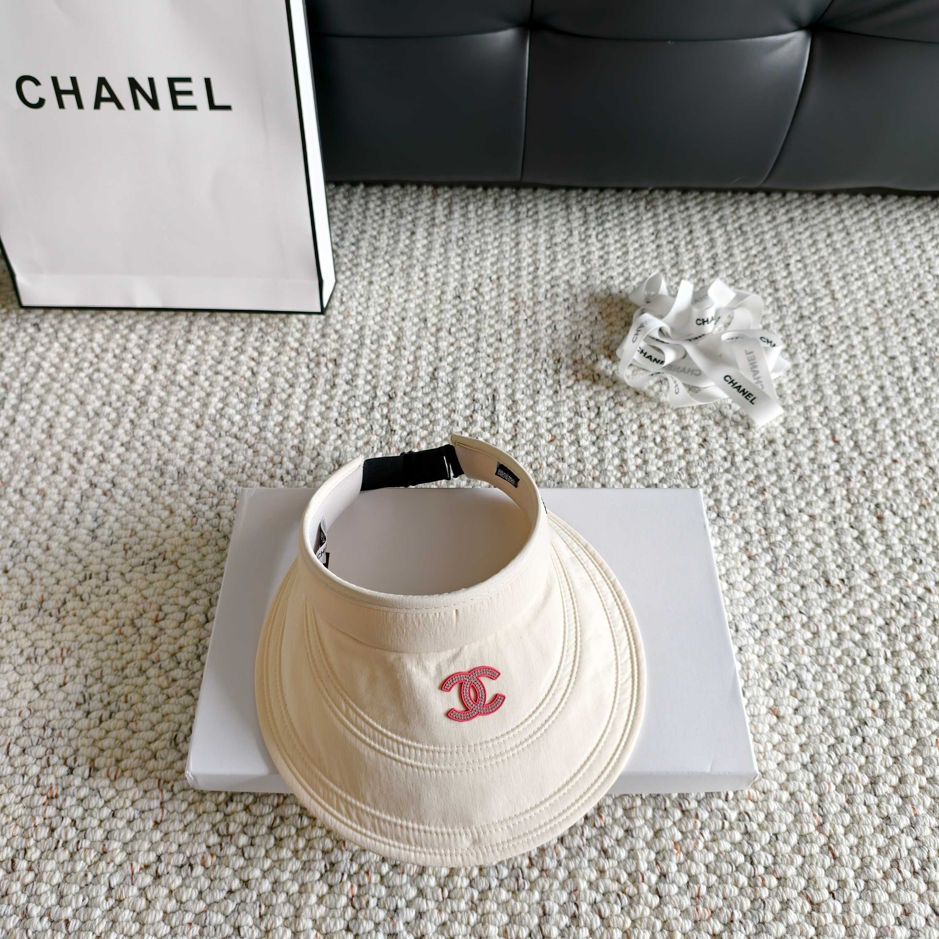 Chanel Sun Hat with Visor Cotton 237186