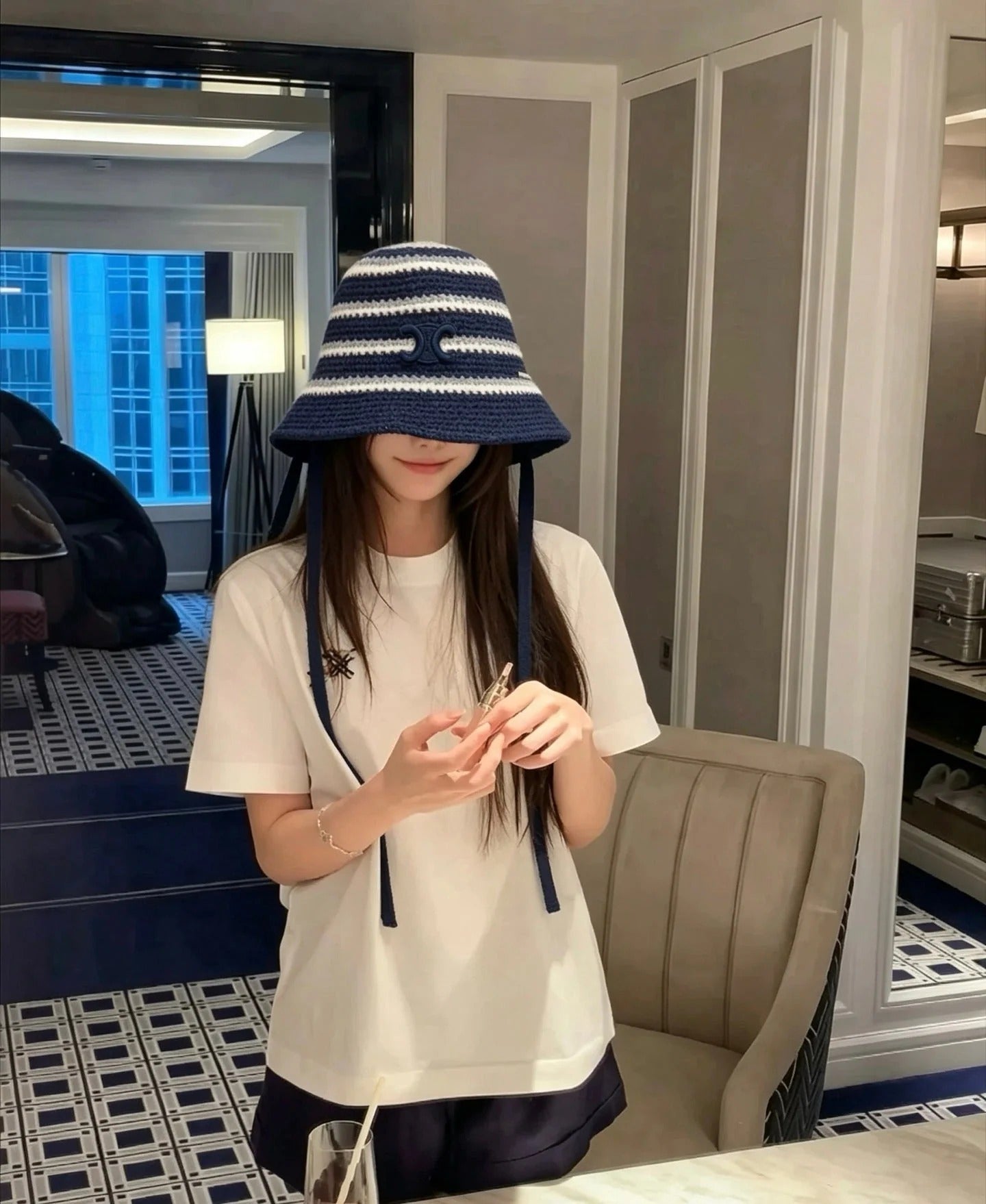 CE Bucket Triomphe Knitted Hat 212771