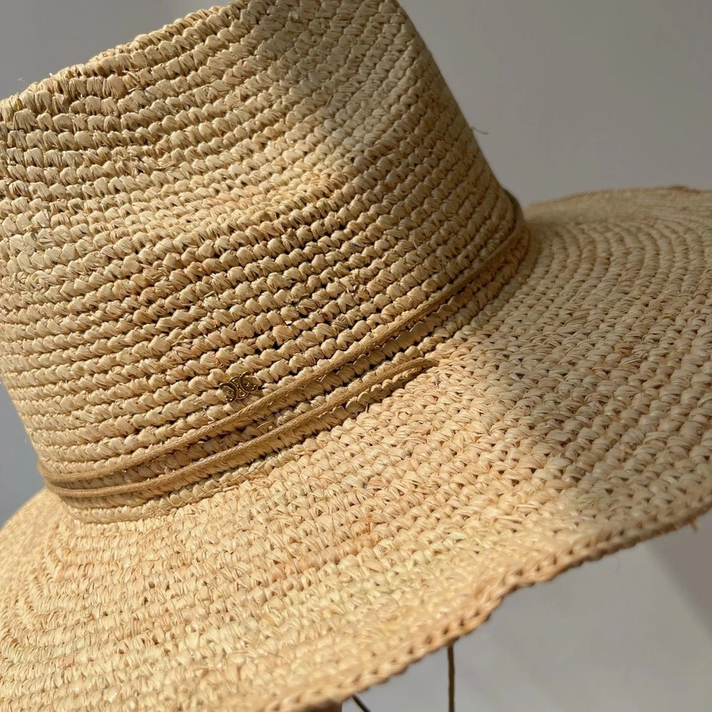 CL Raffia Crochet Hat 269029