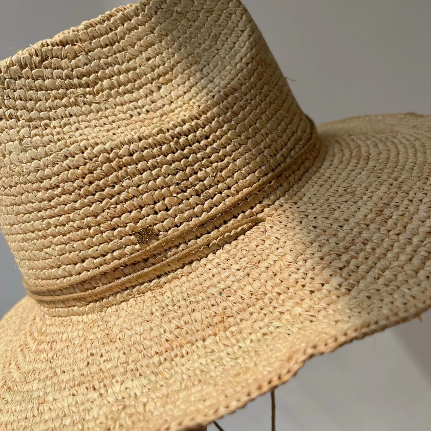 CL Raffia Crochet Hat 269029