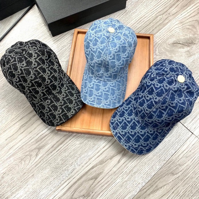CD Denim Oblique Hat Cotton 262219
